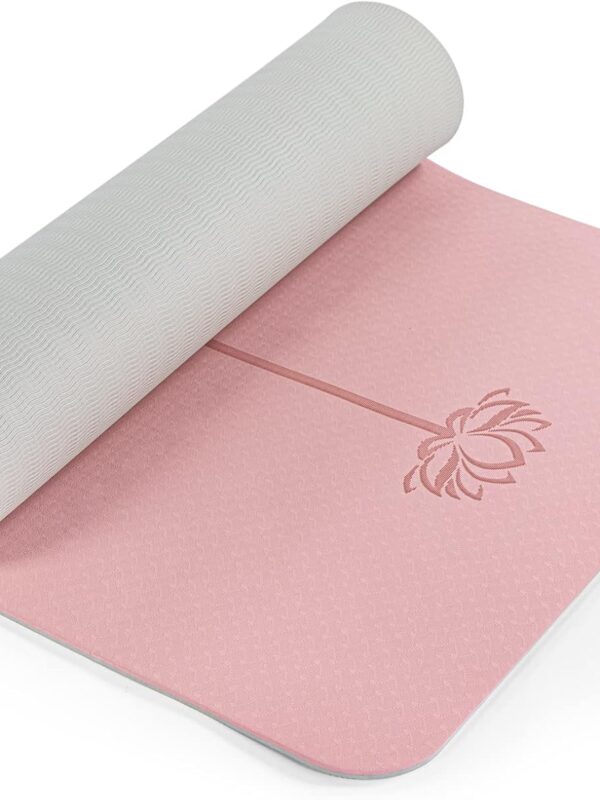 Yoga Mat Non Slip, Pilates Fitness Mats, Eco Friendly, Anti-Tear 1/4" Thick Yoga Mats for Women, Exercise Mats for Home Workout with Carrying Sling and Storage Bag