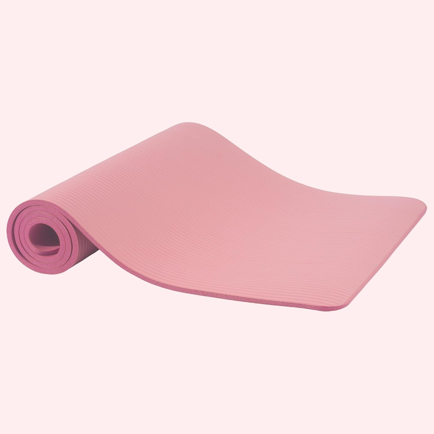 Yoga Mat, 1/2-Inch Extra Thick High Density Exercise Mat, Anti-Tear Exercise Yoga Mat with Carrying Strap, Suitable for Various Yoga Exercises - Image 2