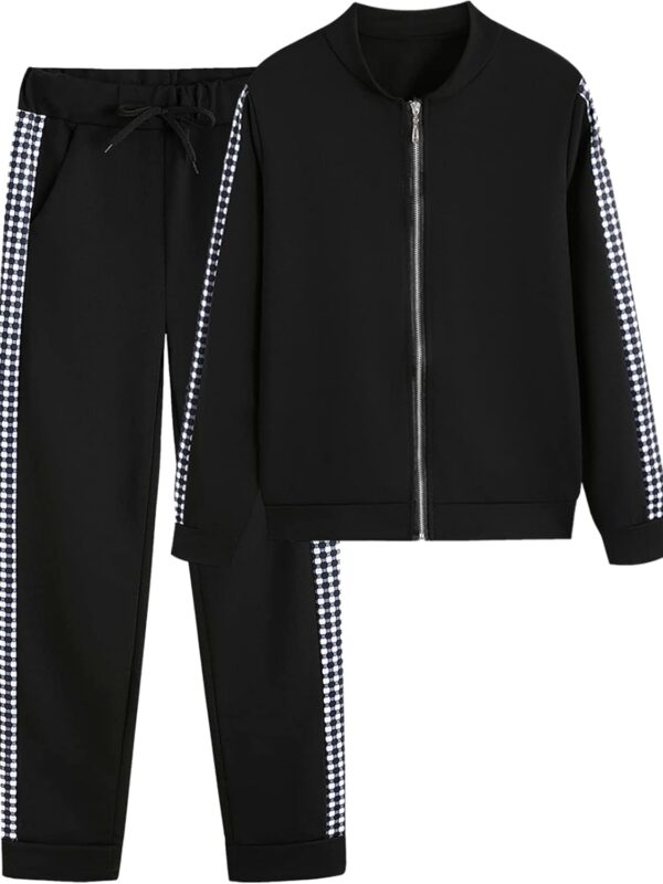 Women 2-piece tracksuit hoodie sweatshirt and jogger pants set