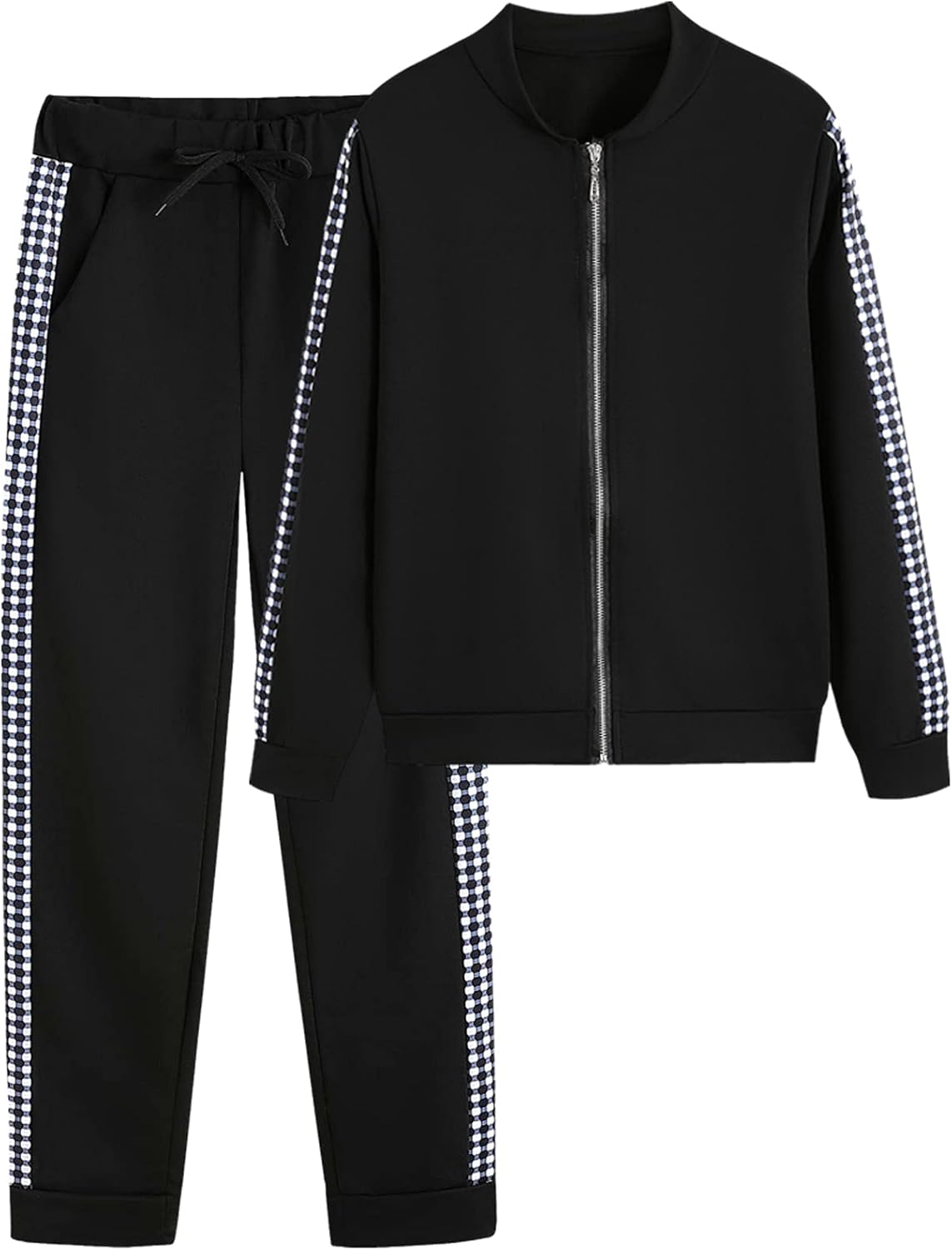 Women 2-piece tracksuit hoodie sweatshirt and jogger pants set