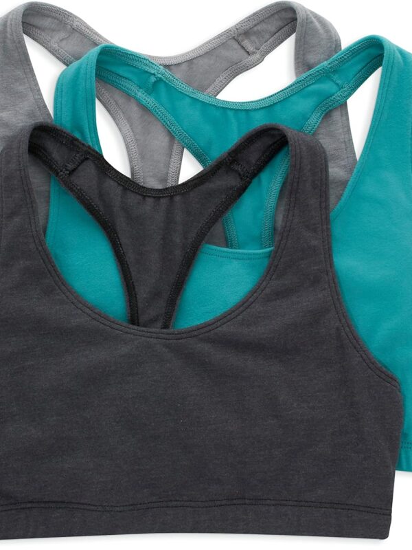 Women Racerback Cotton T-Back  (3 Pack)