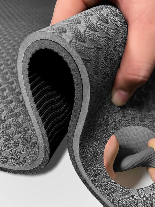 Yoga Mat 1/3 inch  Exercise Mats 8mm TPE Non-Slip Extra Thick High-Density Eco Friendly for Yoga Workout Pilates Yoga Mats for Women Men