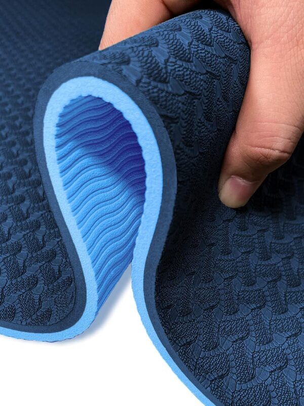 Yoga Mat 1/3 inch  Exercise Mats 8mm TPE Non-Slip Extra Thick High-Density Eco Friendly for Yoga Workout Pilates Yoga Mats for Women Men